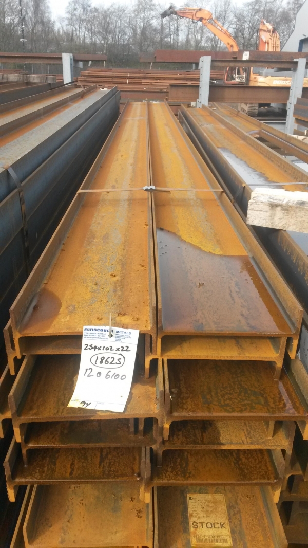 6.100 Mtrs 254mm x 102mm x 22 Kg/m Steel Beam / ub Universal Beam Rsj