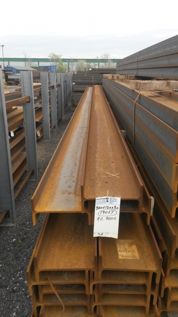 9.000mtr 240mm X 120mm X 30.7 Kg M Steel Ipe - New From Ainscough Metals