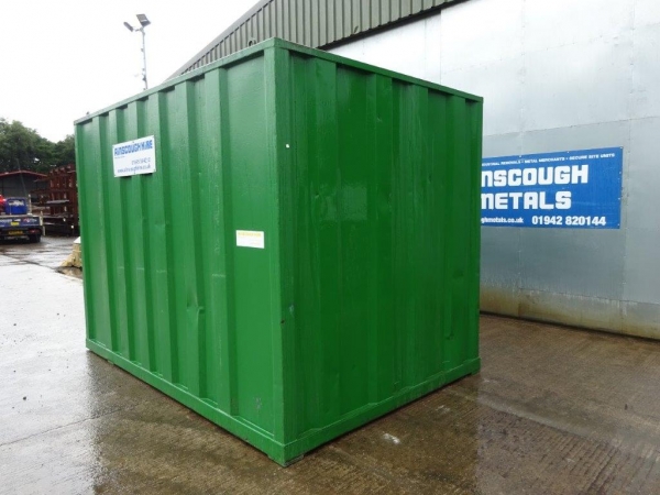 12 ft Long 8 ft Wide Green Steel Storage Container (ref. 2206) - Second Hand  Store