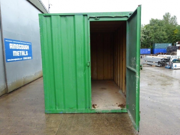 12 Ft Long 8 Ft Wide Green Steel Storage Container Second Hand Store From Ainscough Metals