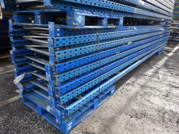 Planned Storage Upright Frames 6.460/6.470 Mtr x 900 mm - Blue & Galv - Racking Industrial Steel Racking- Shelving - Storage - Not Redirack, Dexion, Link 51, or Stakrak