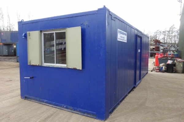 24ft Long 10ft Wide Blue Anti-vandal Office   Canteen   Cabin   Welfare 