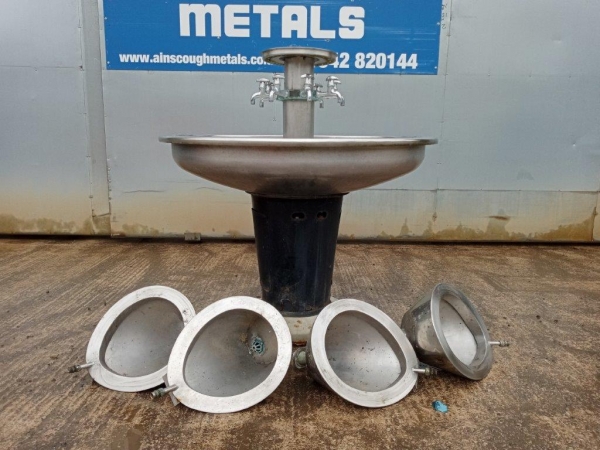 Stainless Steel Sink & Taps  With 4 no Urinals - Second Hand / Water Feature / Fountain / Garden / Planter