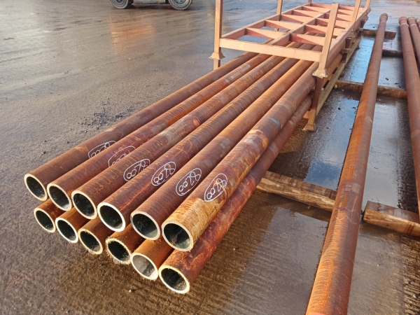 8.200 Mtr 139.7 mm x   12 mm Steel Tube  - Chs Drainage - Water Pipe - Stock Rusty - Unused