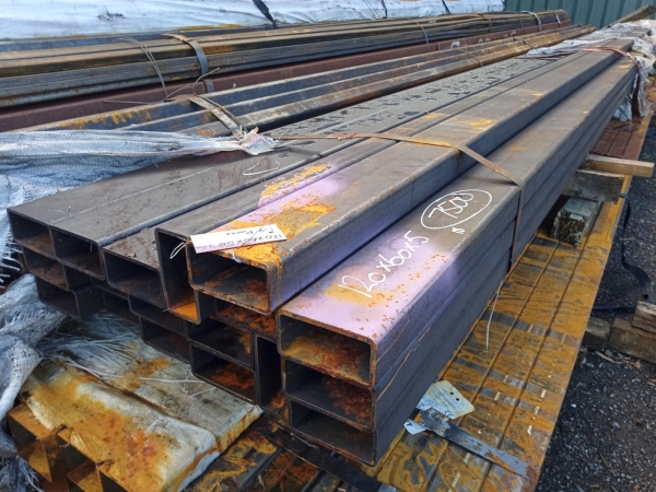 7.500 Mtr of 120 mm x 60 mm x  5 mm Steel Box Section  ( Unused  )