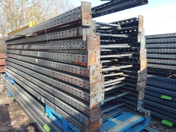 Dexion Upright Frames 4.800 Mtr x 914 mm - Grey - Racking Industrial Steel Racking - Shelving - Storage - Not Redirack, Planned Storage, Stakrak or Link 51
