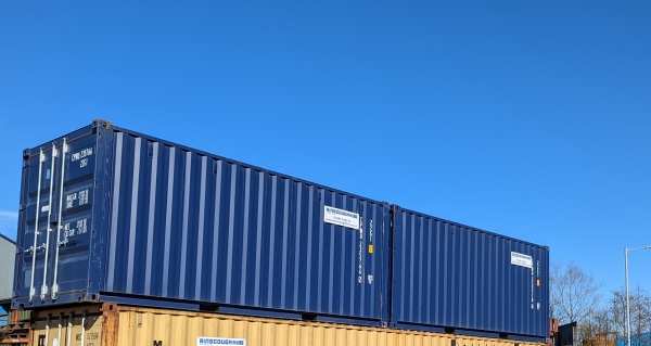 20 ft Long 8 ft Wide Blue 20 ft Storage Sea Container - Store