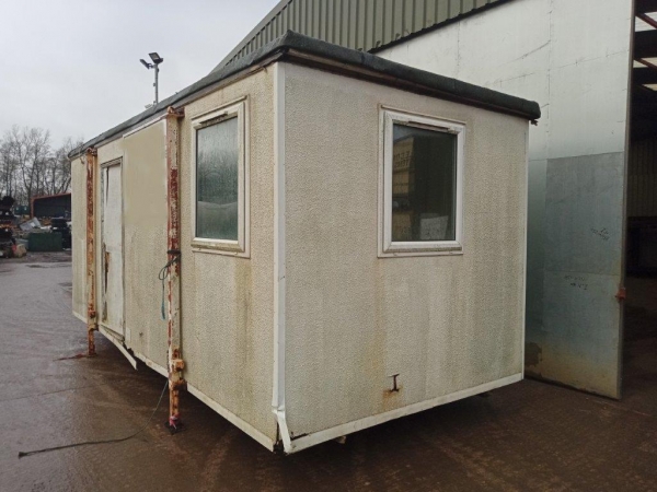 20ft Approx Long 8ft Approx Wide Cream Office / Canteen / Cabin / Welfare / Container / Store For Repair -  Second Hand  - Office