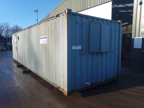 32ft Long 9ft Wide Grey Anti - Vandal Office / Canteen / Drying Room / Cabin / Welfare Container (ref 2066) -  Second Hand  - Office / Canteen