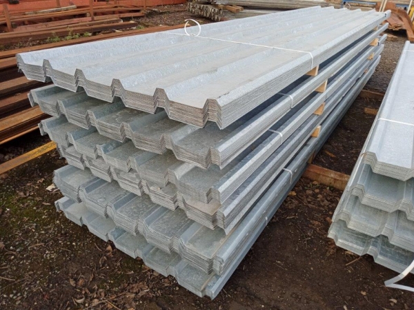 Roofing Sheets - Box Profile 16 ft x 1.000 Mtr    Galvanised - New