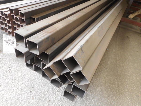 7.500 Mtr of 70 mm x 70 mm x  3 mm Steel Box Section  ( Unused  )