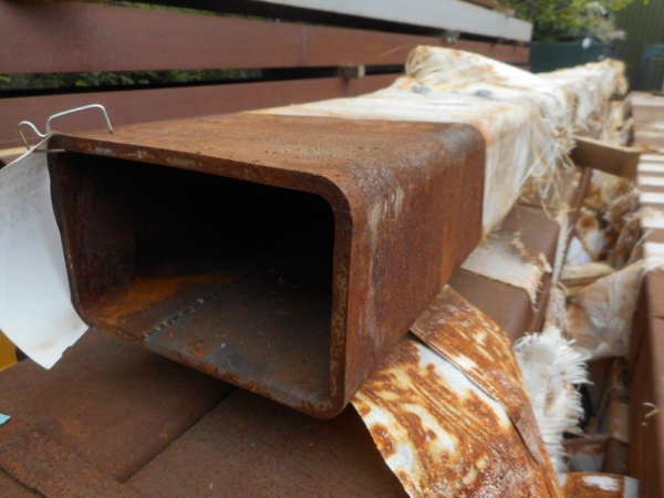 10.000 Mtr of 250 mm x 150 mm x  10 mm Steel Box Section  ( Unused Stock Rusty )