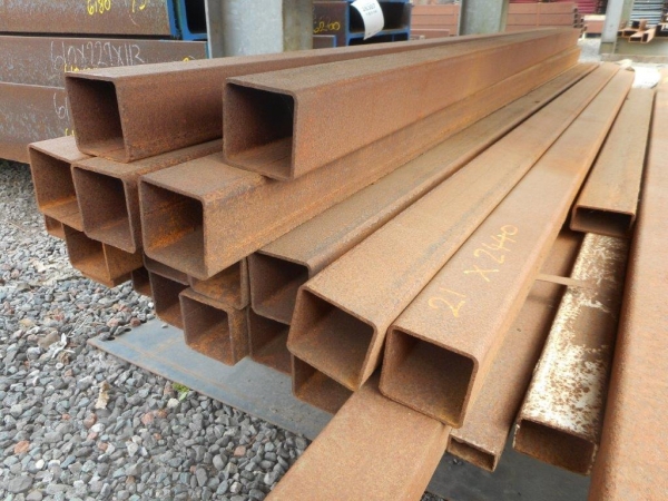 2.440 Mtr of 70 mm x 70 mm x  3 mm Steel Box Section  ( Unused Stock Rusty )