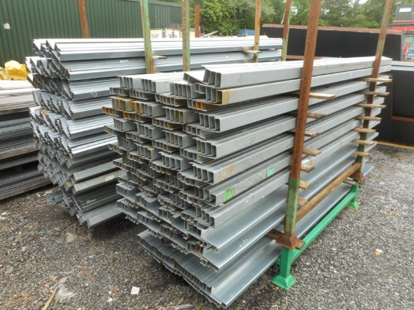 Used Galvanised z Purlin 103mm Deep - 2635mm Long Approx - Roof Purlins
