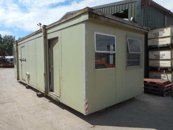 28ft Long 10ft Wide Pale Green Office / Canteen / Cabin / Welfare / Container -  Second Hand  - Office