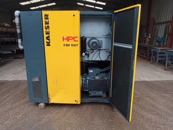 Kaeser Csd105t Rotary Screw Compressor & Integral Drier- 2014 - Used