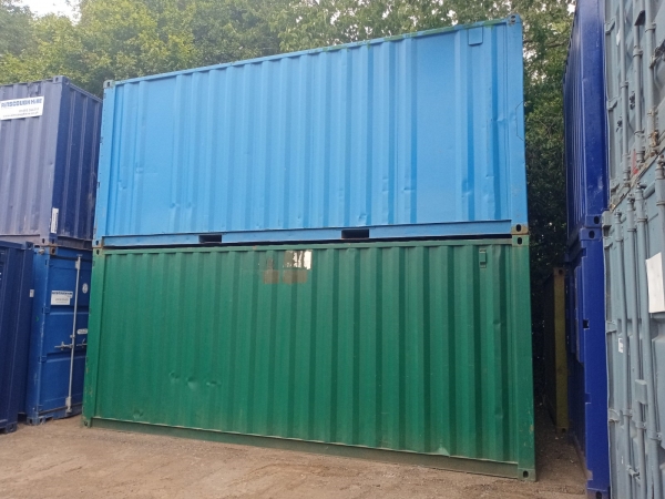 20 ft Long 8 ft Wide Various Colours Steel Storage Container  - Second Hand  - Store