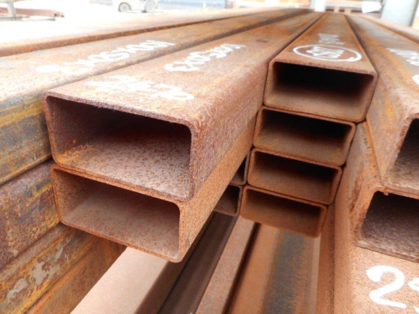 2.470 Mtr of 100 mm x 50 mm x  3 mm Steel Box Section  ( Used Stock Rusty )