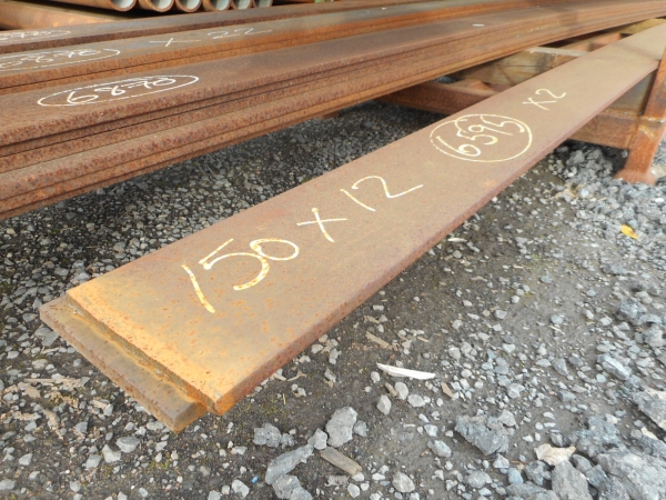 150mm x 12mm x 6.595 Mtrs Flat Bar - Unused - Flat Steel From Ainscough ...