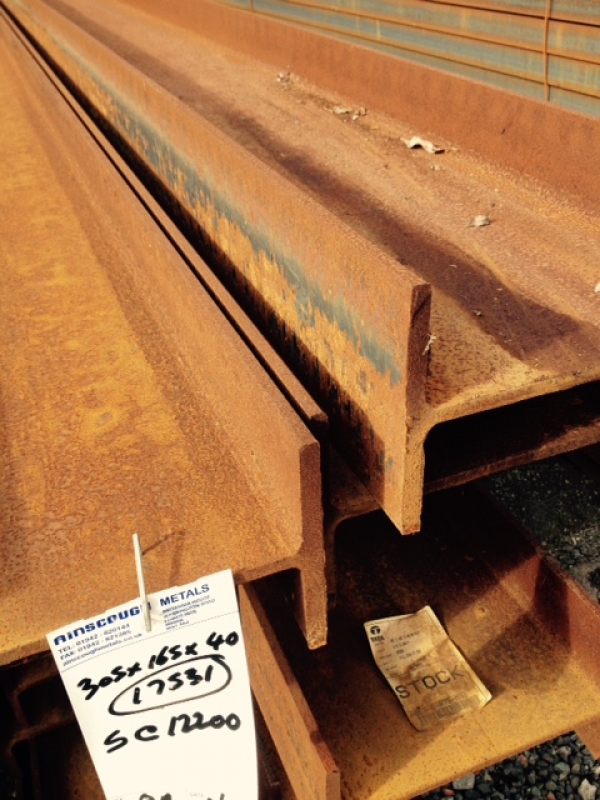 12.200 Mtr 305 mm x 165 mm x 40.3 Kg/m Steel Beam / ub Universal Beam ...